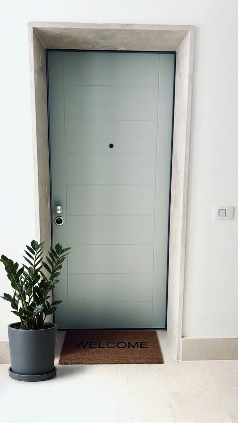 Porta blindata d'ingresso e welcome kit